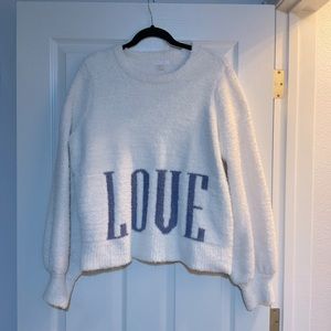 Lauren Conrad chunky LOVE sweater – size XL